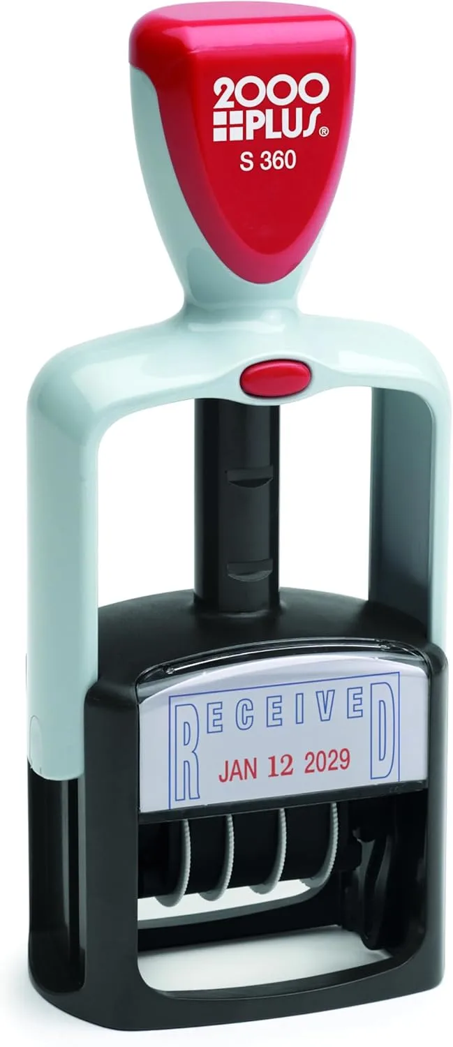 Cosco 2000 Plus Self-Inking Two-Color RECEIVED Date Stamp (011034)