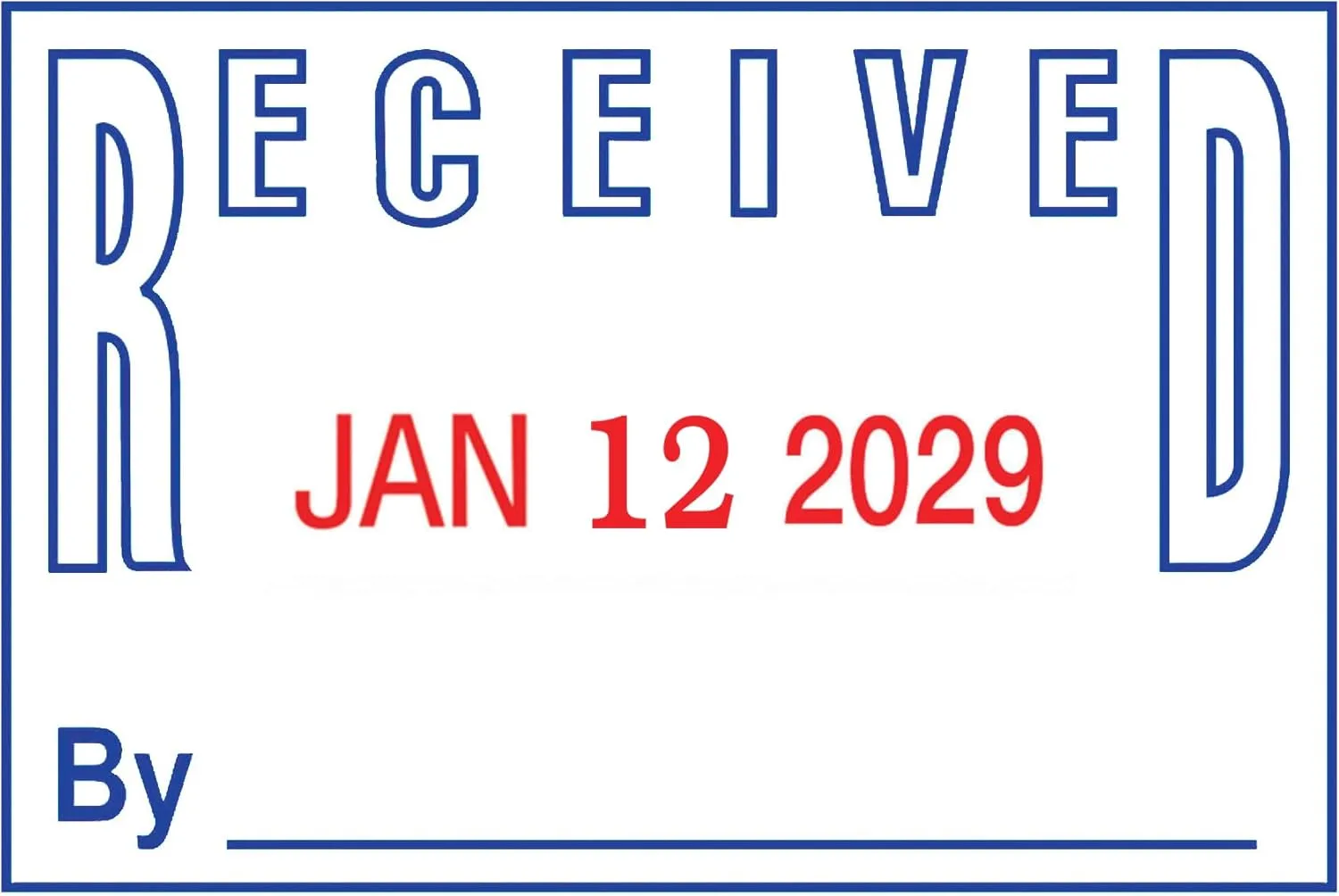 Cosco 2000 Plus Self-Inking Two-Color RECEIVED Date Stamp (011034)