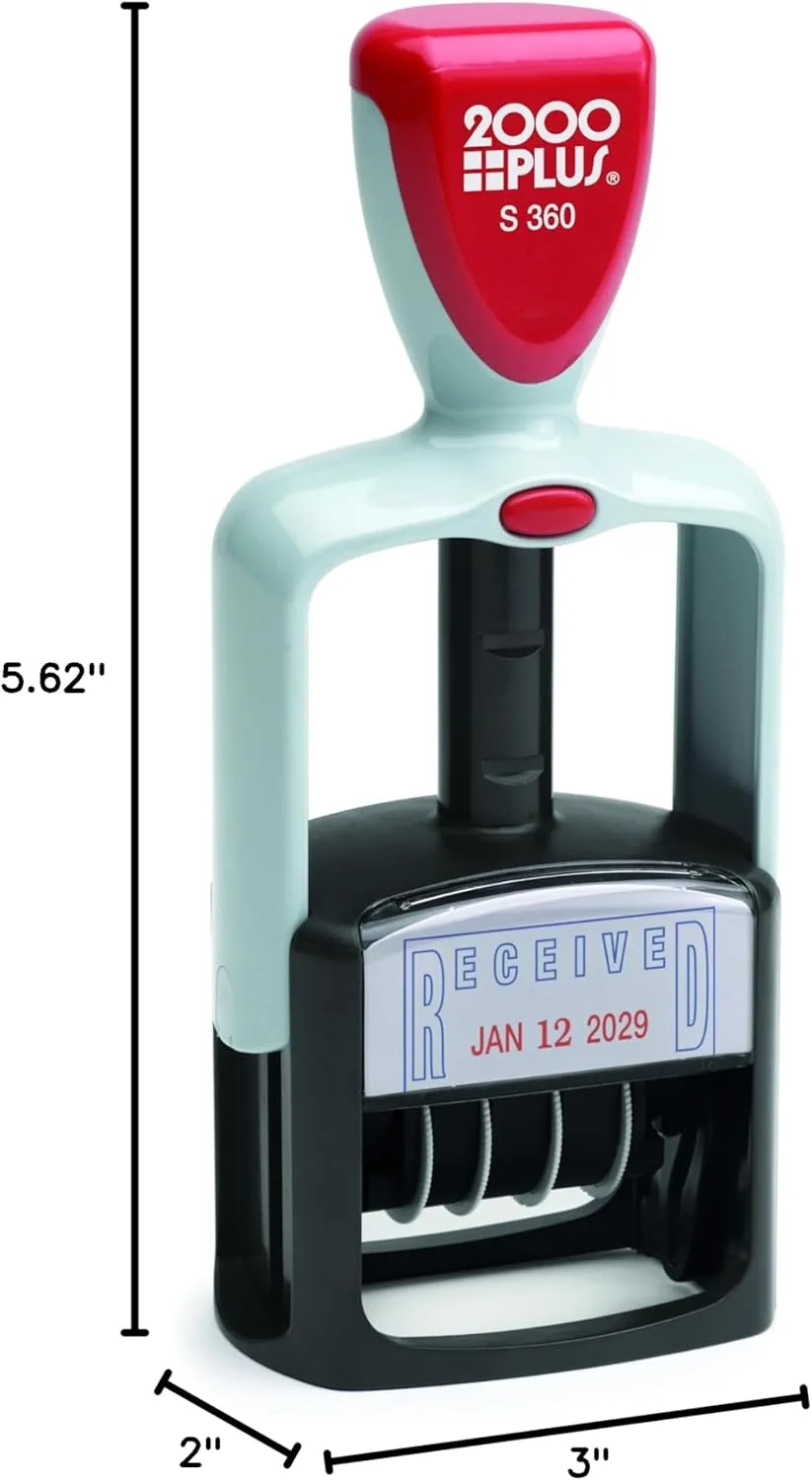 Cosco 2000 Plus Self-Inking Two-Color RECEIVED Date Stamp (011034)
