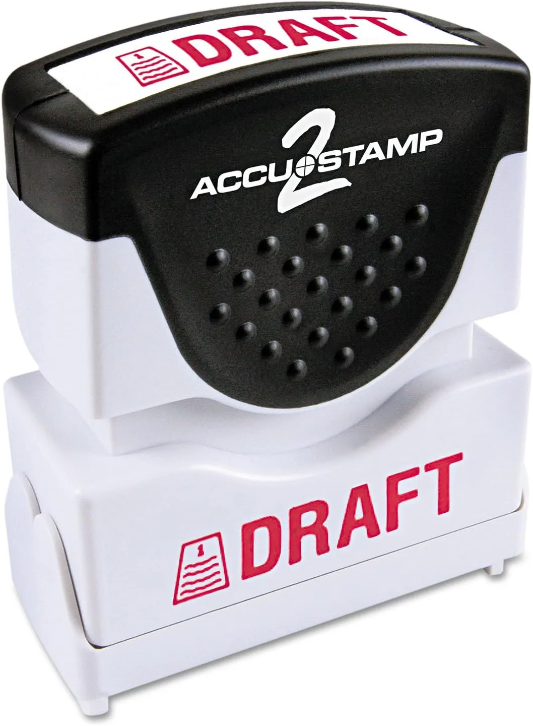 AccuStamp2 Pre-Inked Message Stamp, Draft, Red (0.5 x 1.63 in)