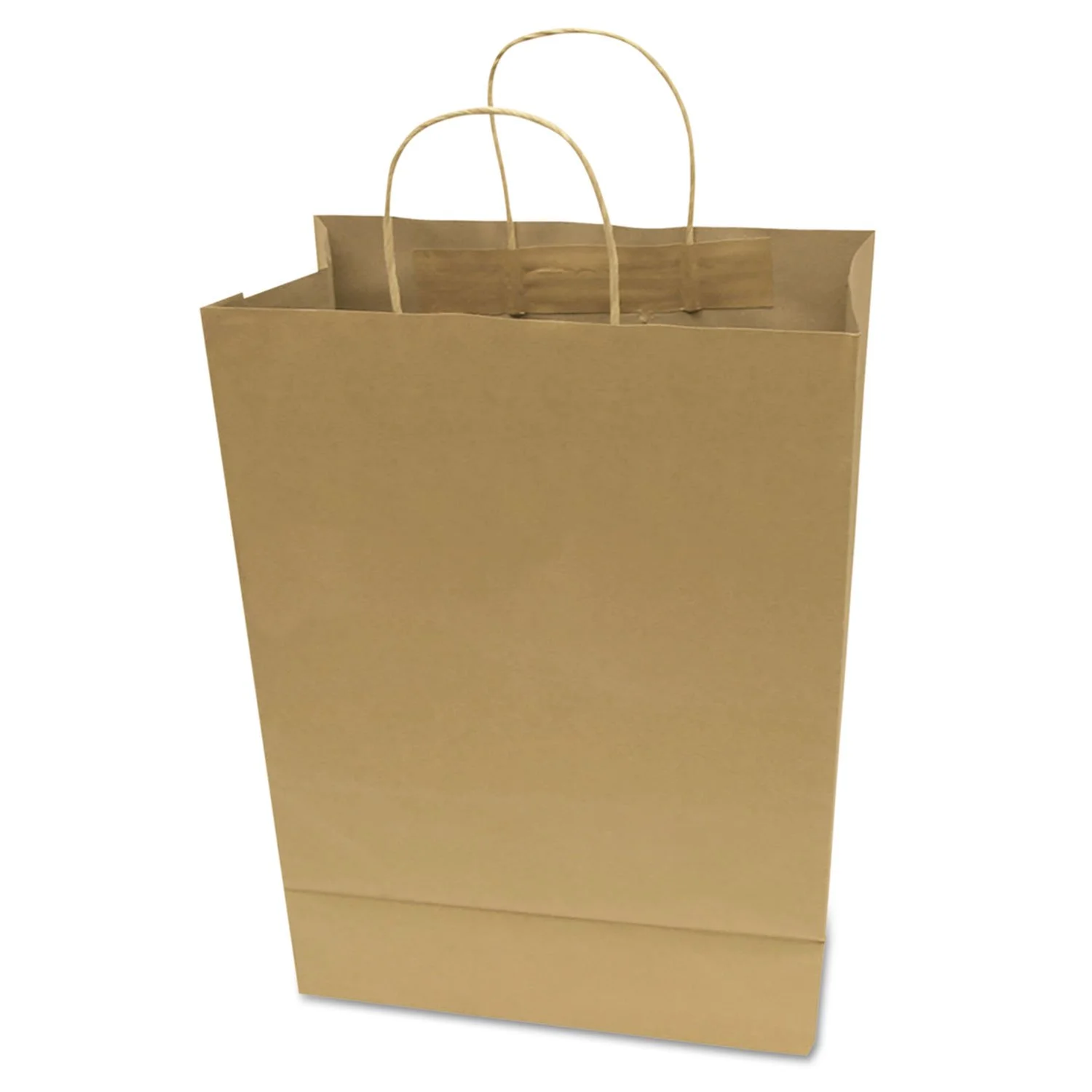 COSCO Premium Kraft Paper Shopping Bags with Reinforced Gusset and Handles