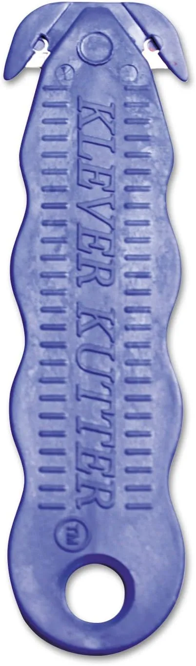 Cosco 091459 Klever Kutter Retractable Box Cutter Knife W/Double Shielded Blade, 5/Pack