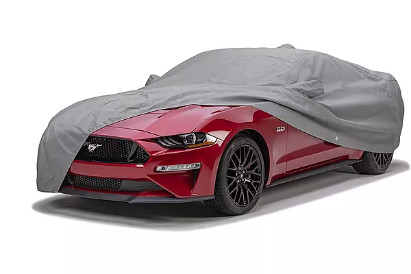Covercraft Custom 5-Layer Softback All Climate Car Cover | C17794AC | Compatible with: 2015-2019 Ford Mustang Coupe (Excludes Shelby GT350/GT500 Models) | Gray