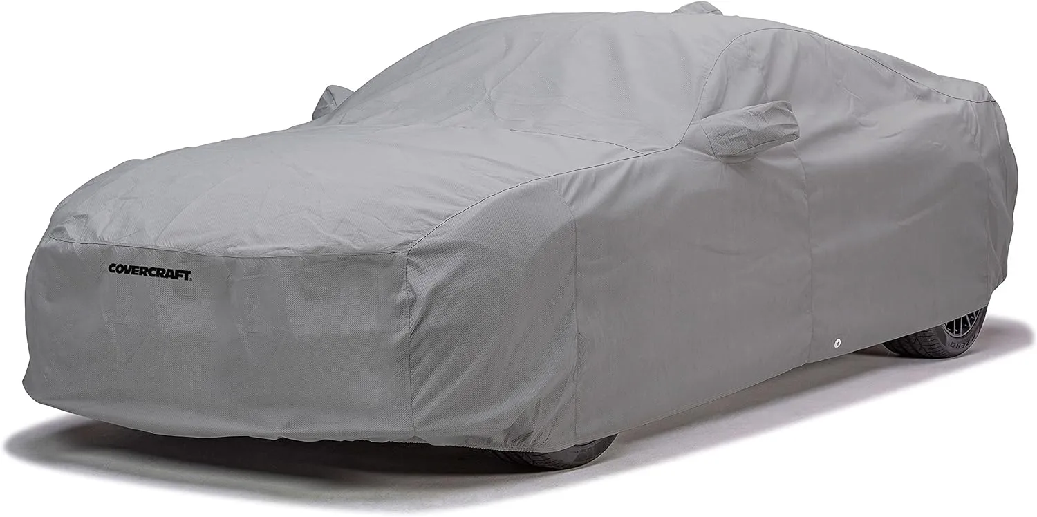 Covercraft Custom 5-Layer Softback All Climate Car Cover | C17794AC | Compatible with: 2015-2019 Ford Mustang Coupe (Excludes Shelby GT350/GT500 Models) | Gray