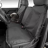 Covercraft SS2555PCCH - SeatSaver Polycotton 1st Row Charcoal Custom Seat Covers