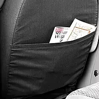 Polycotton Seat Saver Custom Seat Covers - Rear, Charcoal