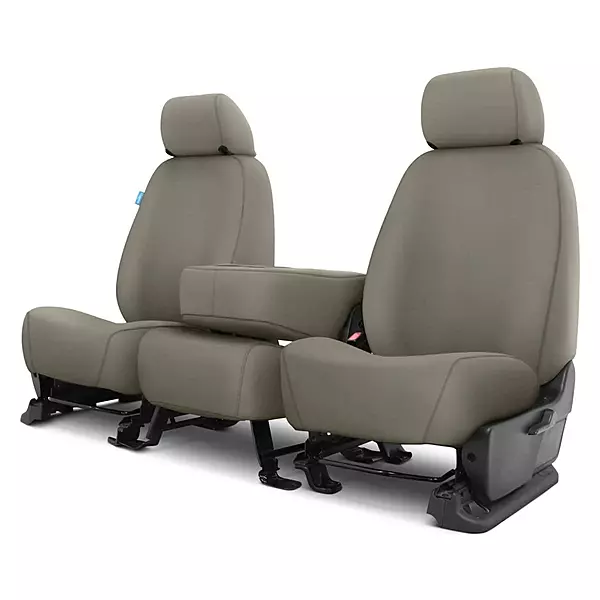 Polycotton Seat Saver Custom Seat Covers - Misty Grey (Rear)