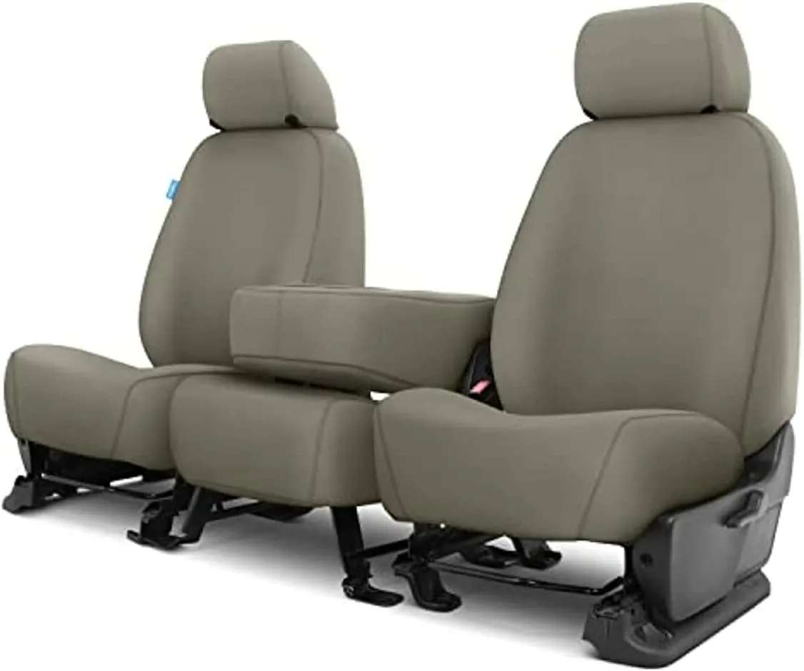 Polycotton Seat Saver Custom Seat Covers - Misty Grey (Rear)