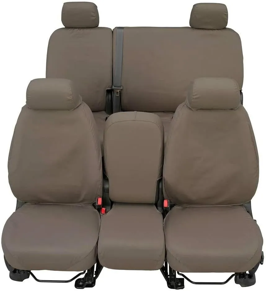 Polycotton Seat Saver Custom Seat Covers - Misty Grey (Rear)