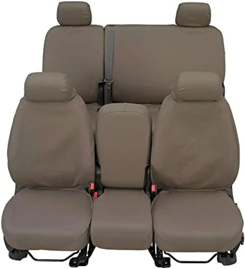 Polycotton Seat Saver Custom Seat Covers - Misty Grey (Rear)