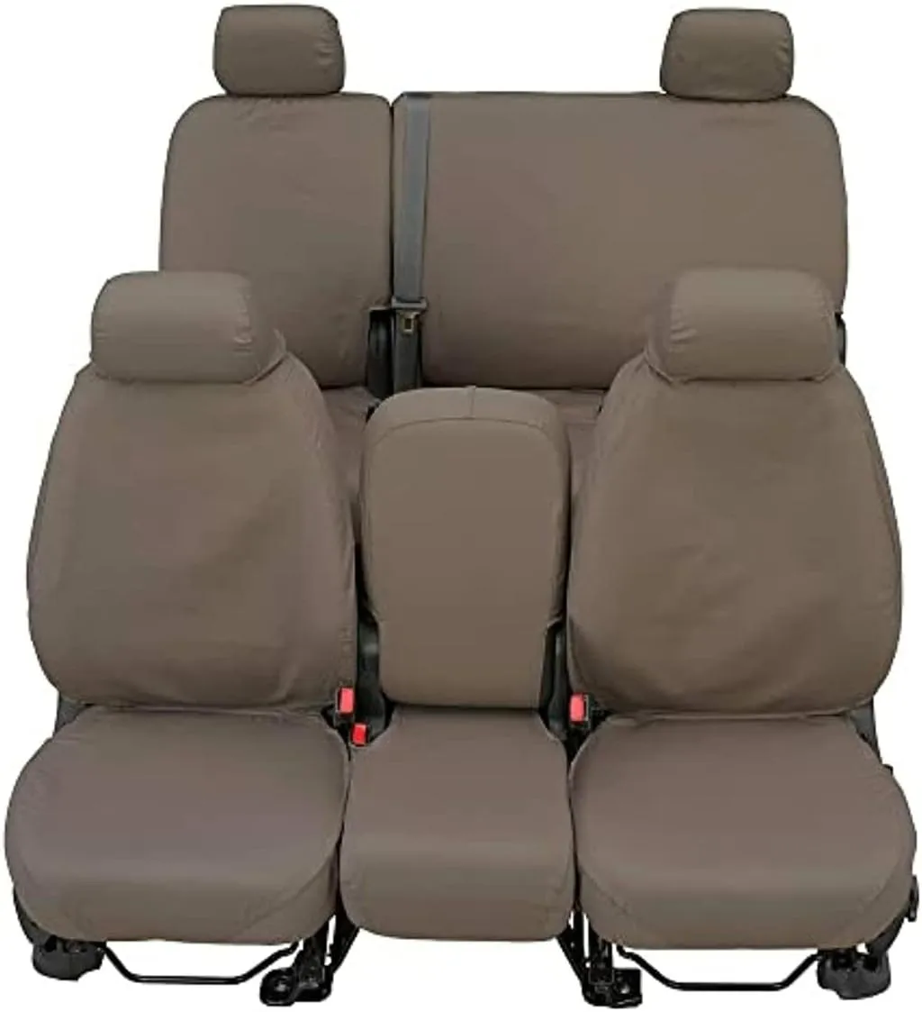 Polycotton Seat Saver Custom Seat Covers - Misty Grey (Rear)