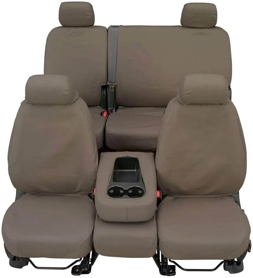 Polycotton Seat Saver Custom Seat Covers - Misty Grey (Rear)