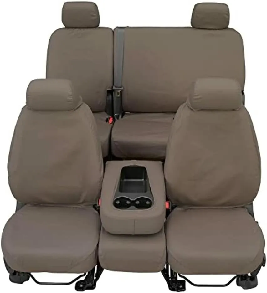 Polycotton Seat Saver Custom Seat Covers - Misty Grey (Rear)