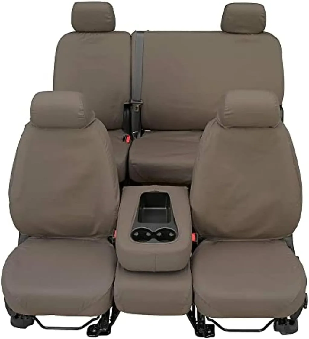 Polycotton Seat Saver Custom Seat Covers - Misty Grey (Rear)