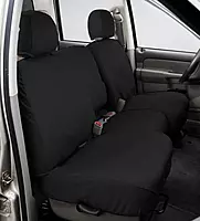 Polycotton Seat Saver Custom Seat Covers - Rear, Charcoal