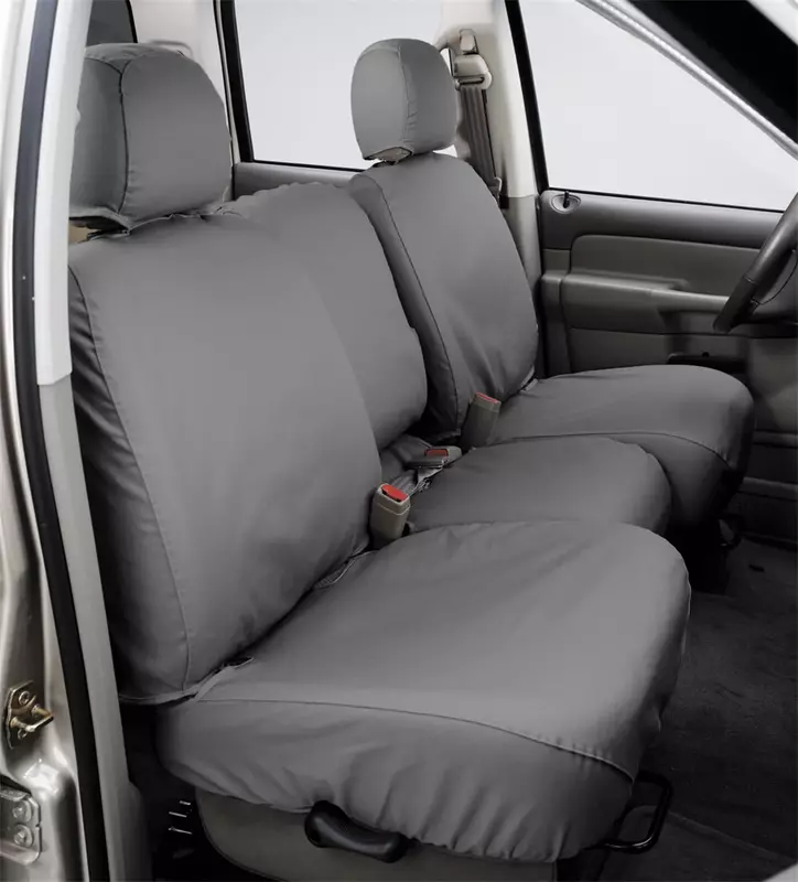 Covercraft SS3489PCGY 21-24 fits Ford™ F-150™ Polycotton SeatSaver Custom Front Row Seat Covers - Grey