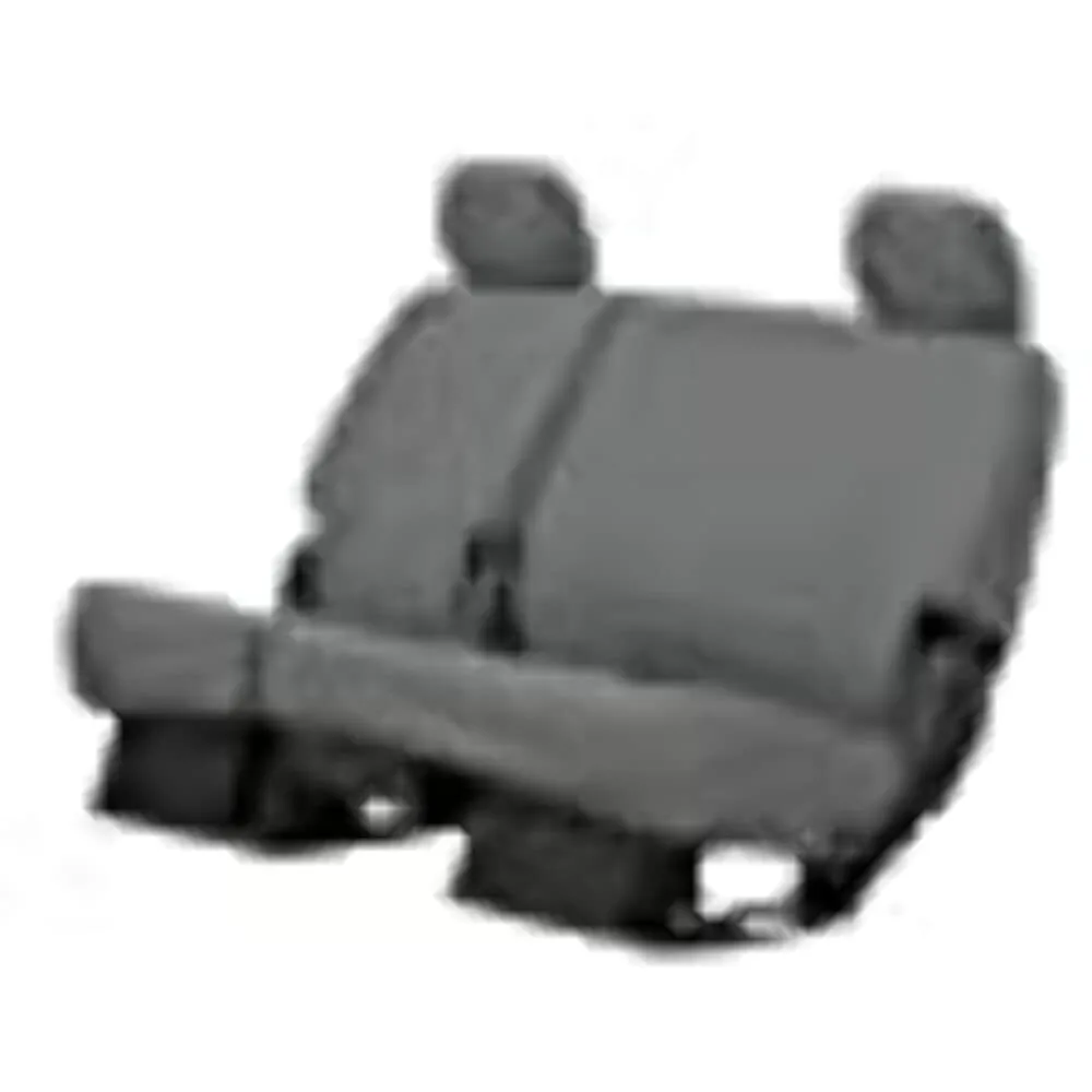 Covercraft Polycotton SeatSaver Custom Seat Covers | SS8497PCGY | 2nd Row 60/40 Bench Seat | for 2019-2022 Ford F-250/F-350/F-450/F-550 Crew Cab | Gray