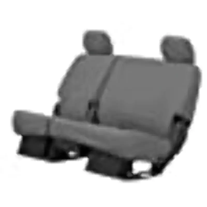 Covercraft Polycotton SeatSaver Custom Seat Covers | SS8497PCGY | 2nd Row 60/40 Bench Seat | for 2019-2022 Ford F-250/F-350/F-450/F-550 Crew Cab | Gray
