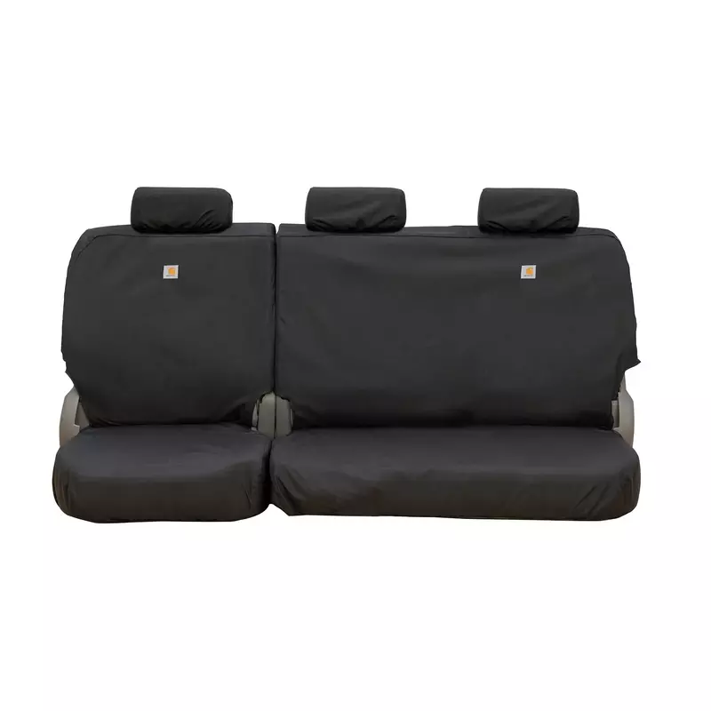 Covercraft Carhartt Super Dux SeatSaver Custom Seat Covers | SSC8490COBK | 2nd Row 60/40 Bench Seat | Compatible with 2019-2021 Ford F-150 Crew Cab | Black