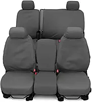 Waterproof Polyester Seat Saver Custom Seat Covers for Silverado 1500 Crew Cab (Grey)
