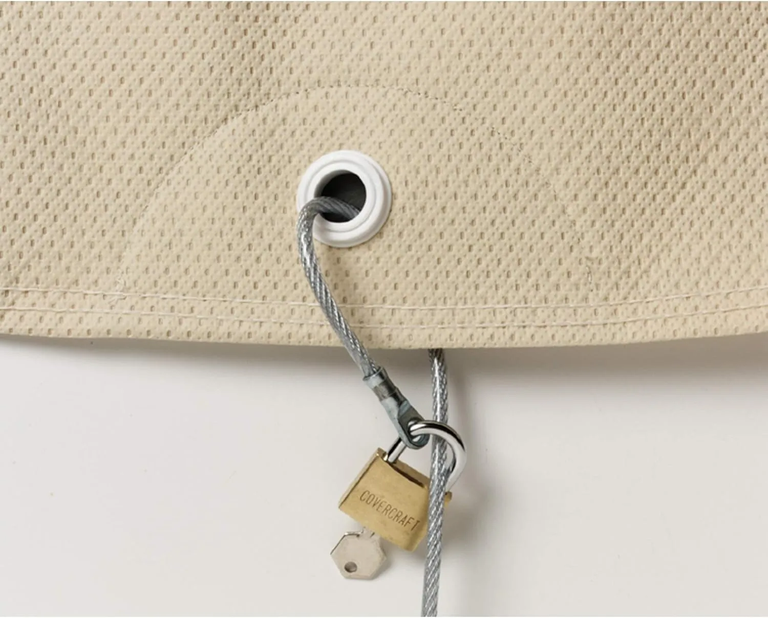 Covercraft ZCBL Car Cover Cable Lock Kit, Brass