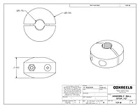 COXREELS 131-4 Ball Stop for Spring Driven Reel, fits 1/2" Hose, 2-1/2” OD x 3/4” ID