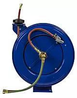 Coxreels Industrial Welding Reel with Oxygen-Acetylene Dual Hose, Model# SHW-N-150, 1/4" Hose ID,Blue