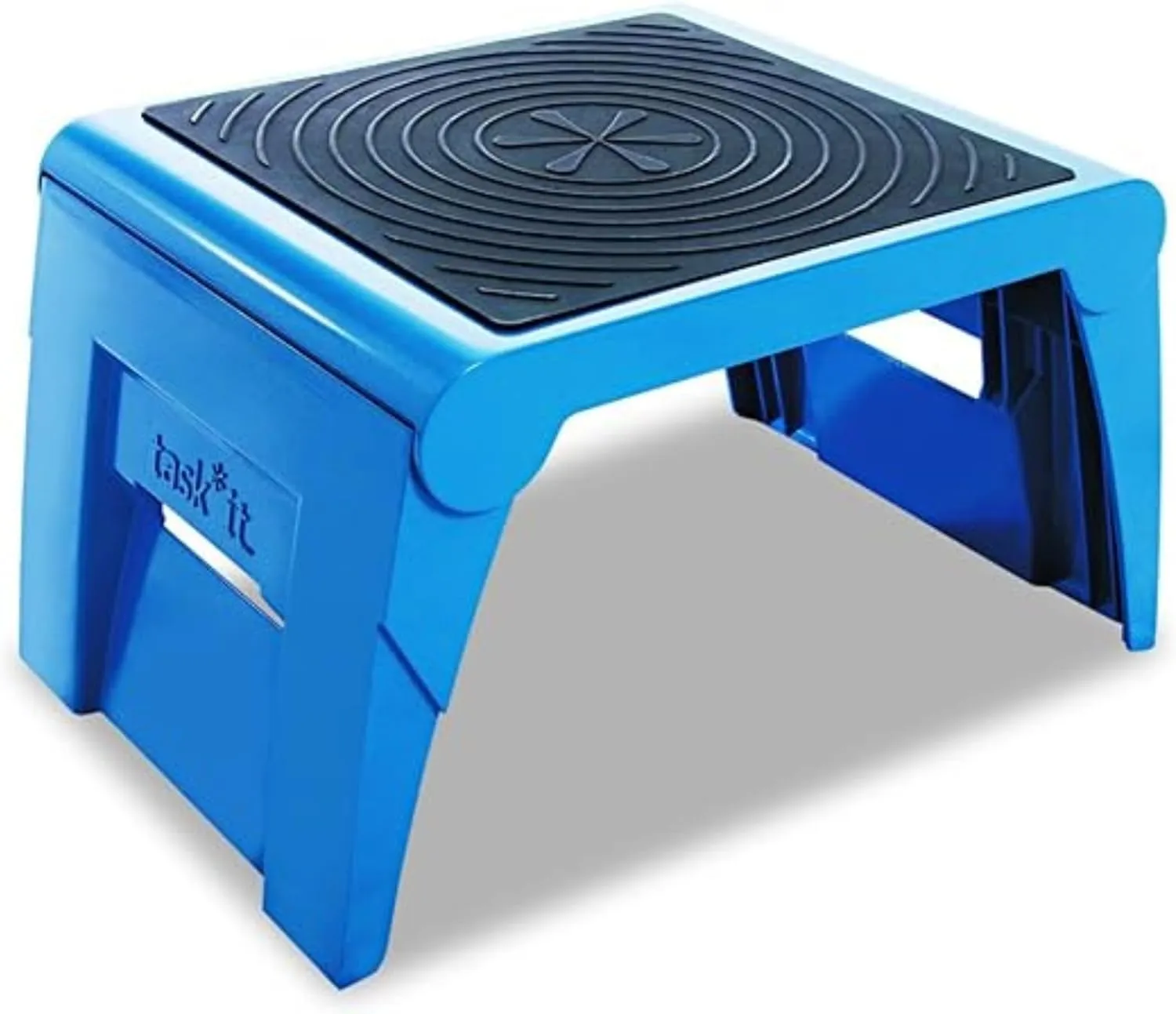 Cramer Folding Step Stool, 1-Step, 250 lb Capacity, 14w x 11.25d x 9.75h, Blue