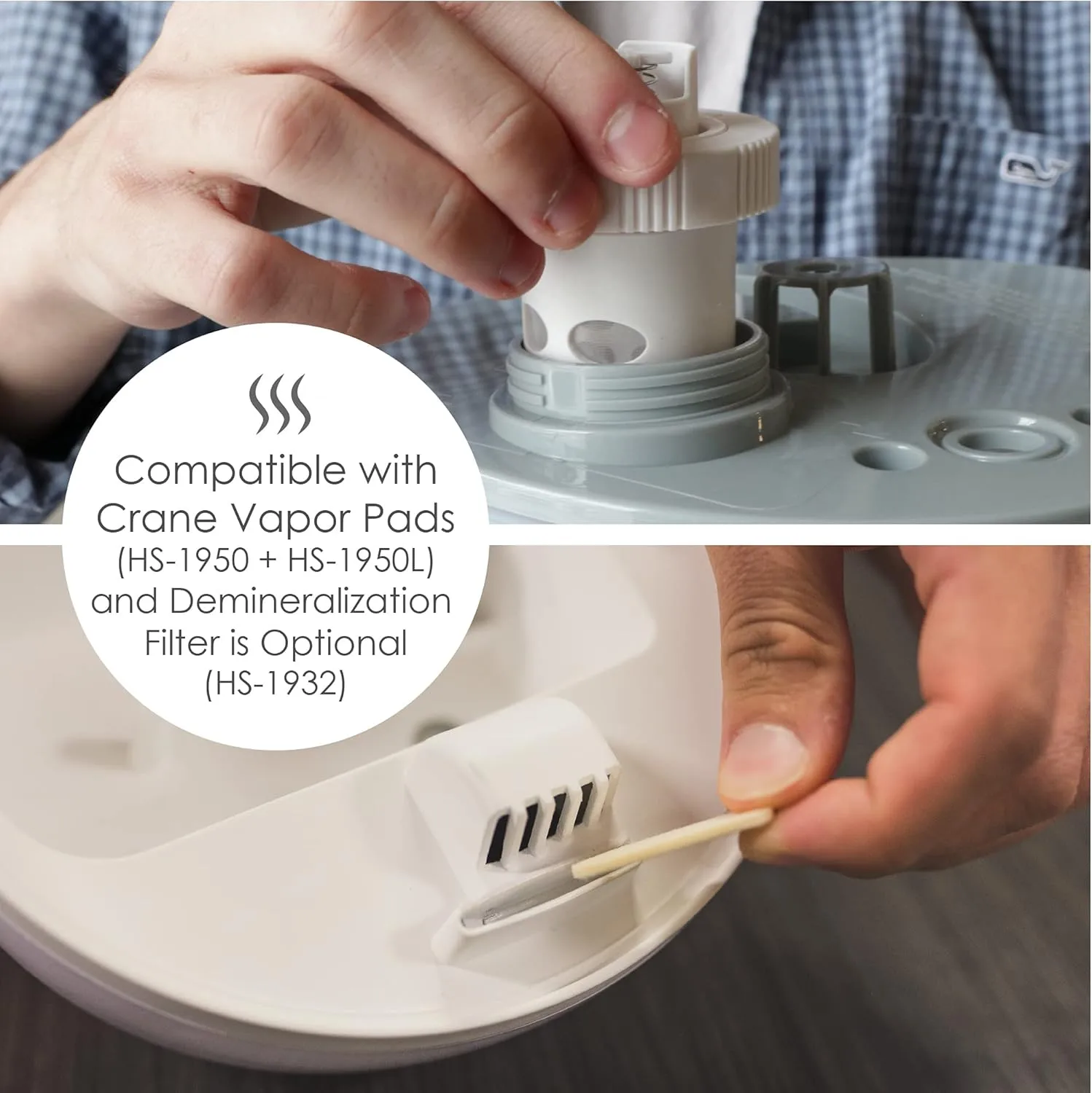 CRANE Droplet/Teardrop Ultrasonic Cool Mist Humidifier, 0.5 Gallon