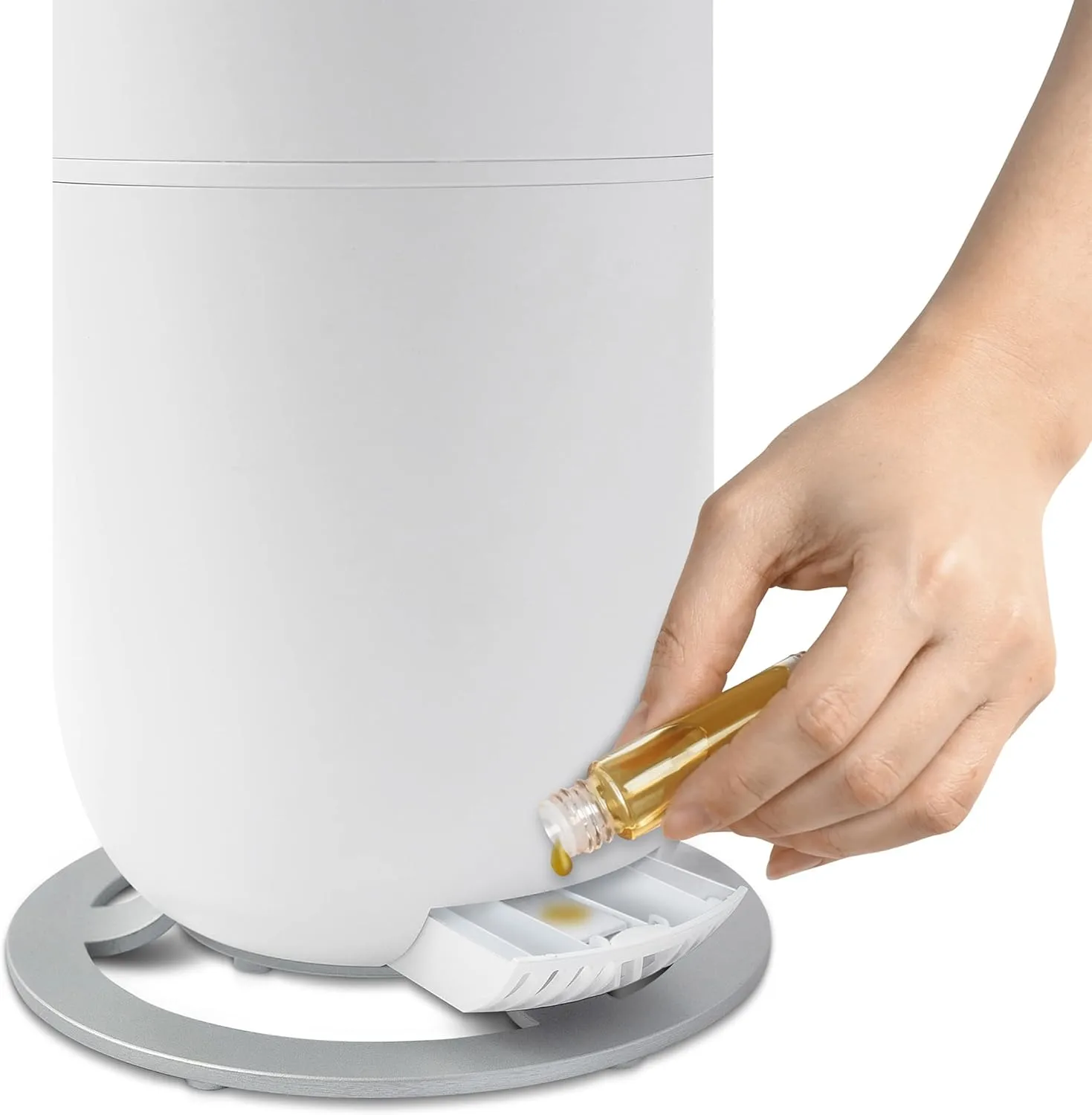 Crane 2 Gallon Top Fill Ultrasonic Cool Mist Tower Humidifier for Home, Whisper Quiet, Filter Free, Dishwasher Safe