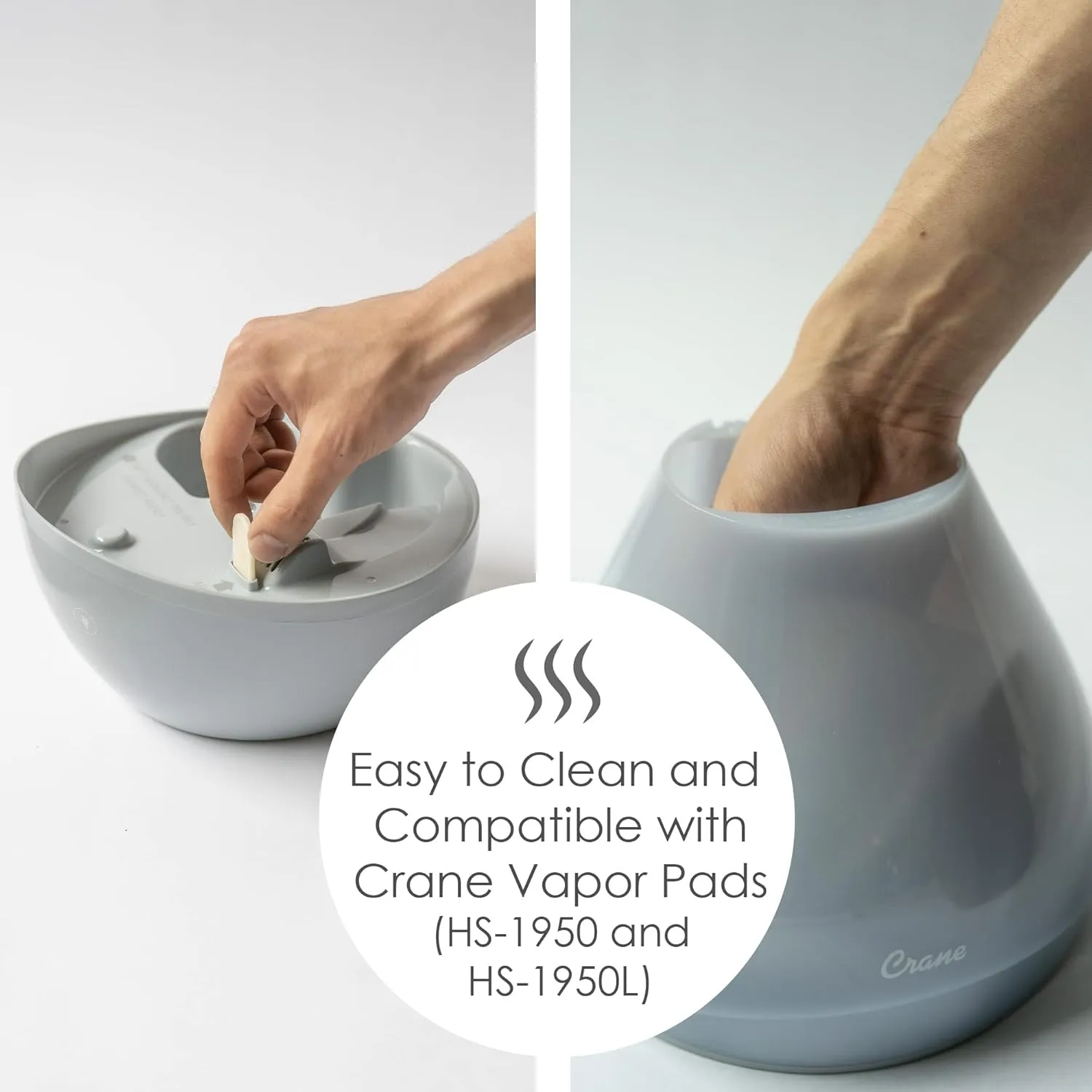 CRANE Drop 4-in-1 Ultrasonic Cool Mist Top-Fill Humidifier with Sound Machine, Night Light & Aroma Tray