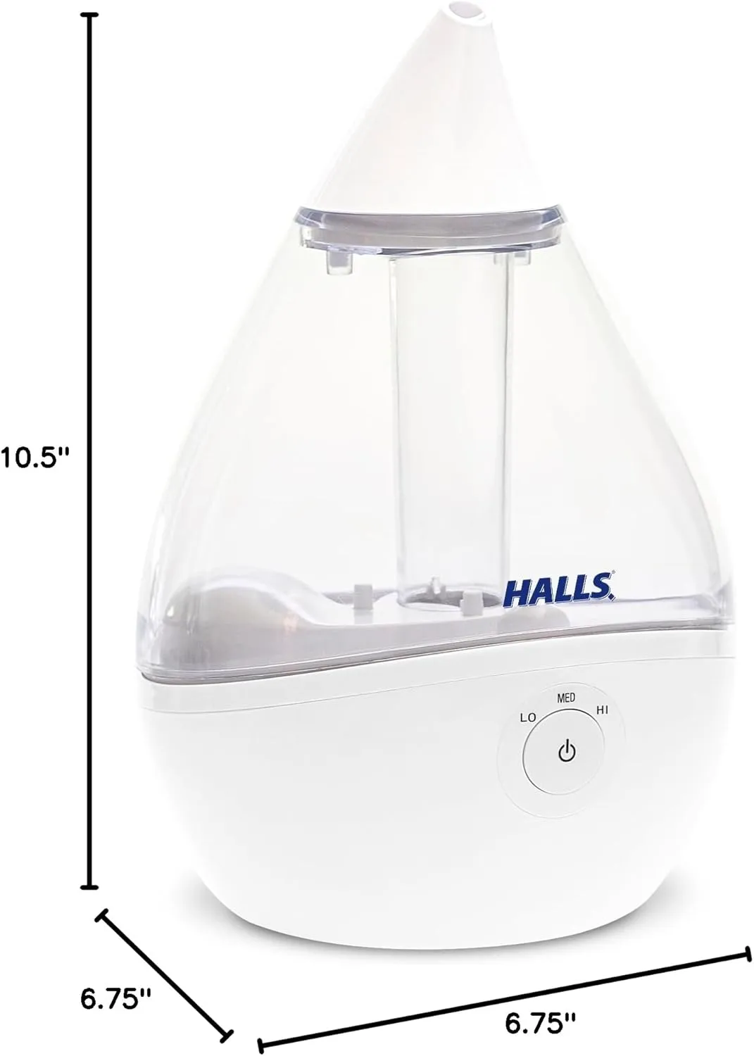 Crane x HALLS Droplet Ultrasonic Small Air Humidifiers for Bedroom and Office