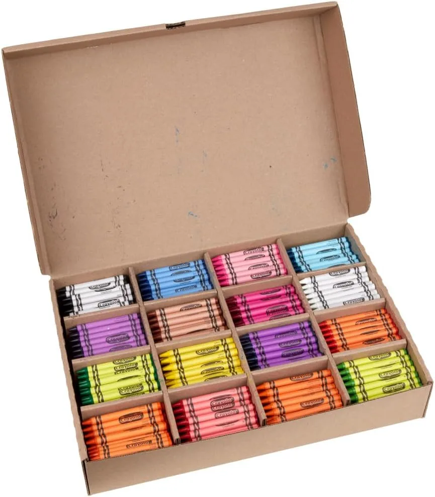 Crayola Bulk Crayon Classpack - 800ct (16 Colors), Back to School Essentials, Kids Crayons