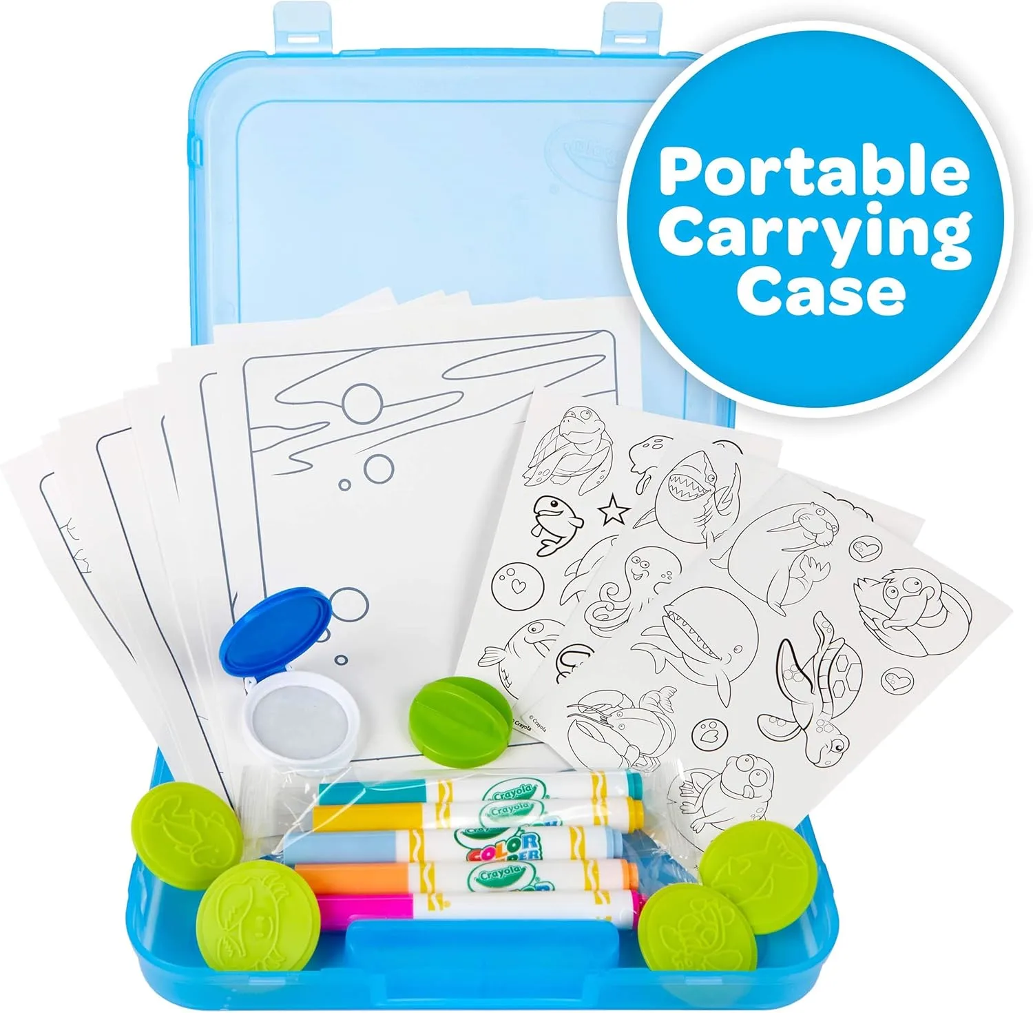 Crayola Color Wonder Mess Free Coloring Activity Set (30+ Pcs), with Markers, Stamps, and Stickers, Gift for Toddlers, 3+