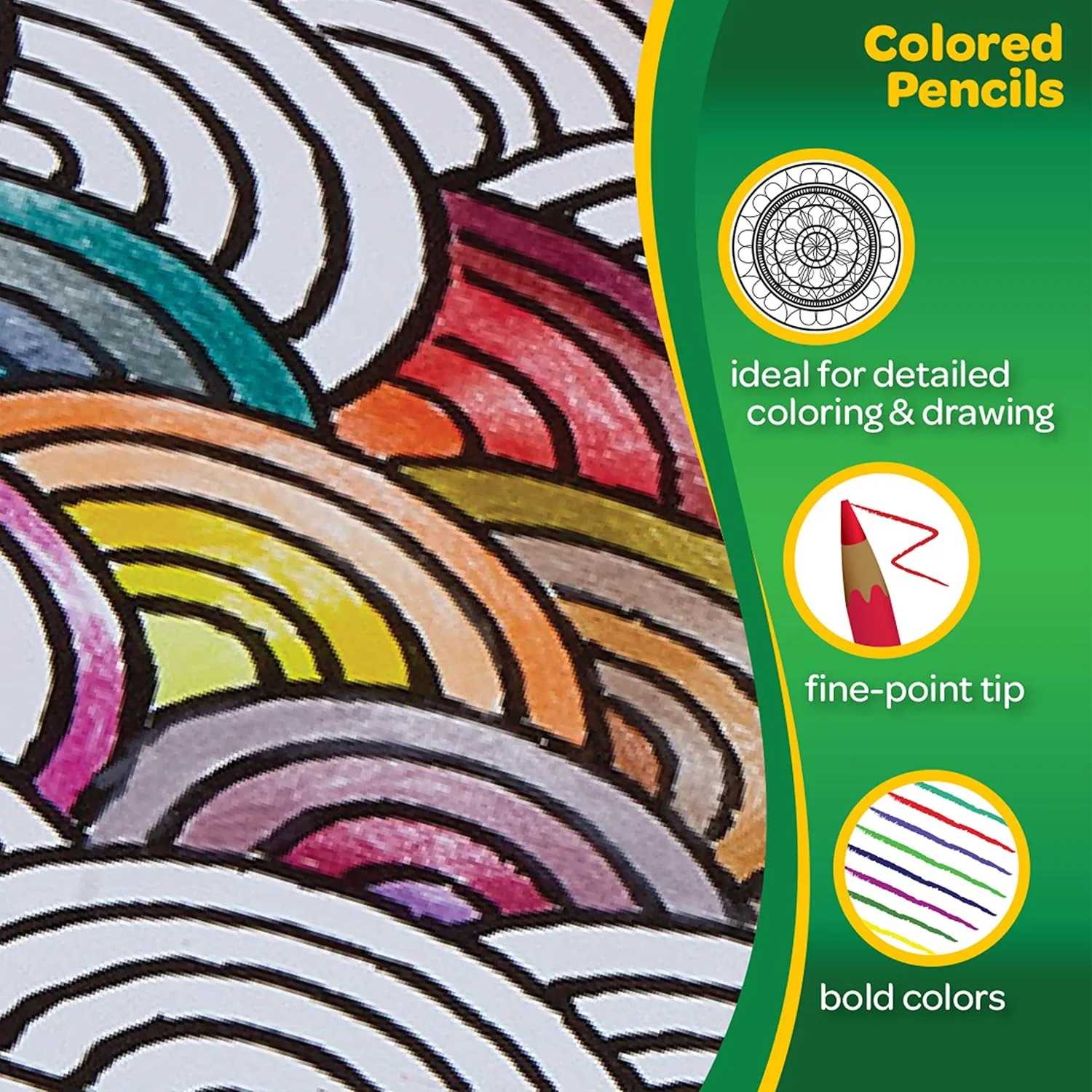 Crayola Colored Pencils, Assorted Colors - 50 Count