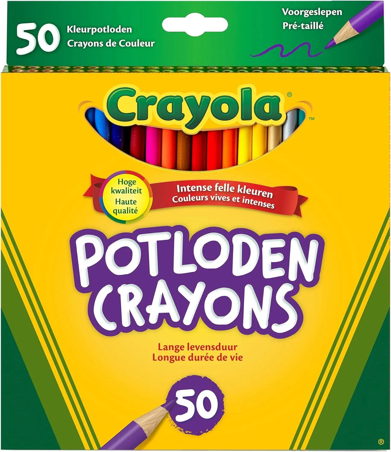 Crayola Colored Pencils, Assorted Colors - 50 Count