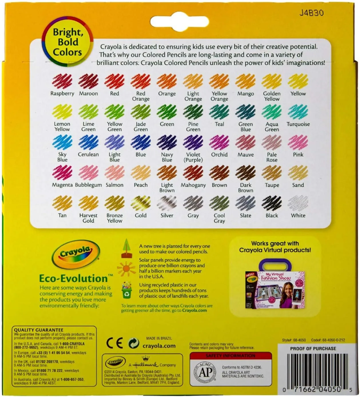 Crayola Colored Pencils, Assorted Colors - 50 Count