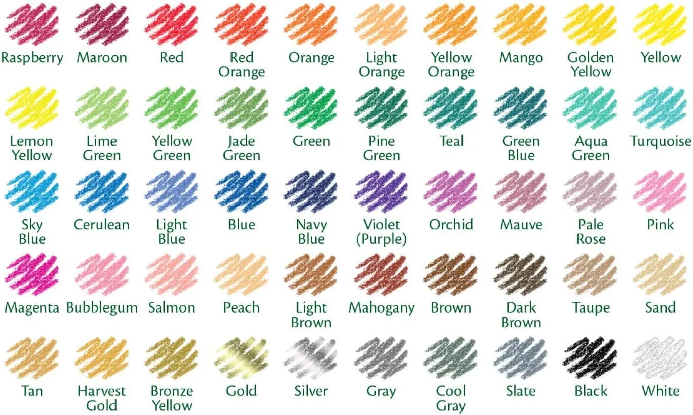 Crayola Colored Pencils, Assorted Colors - 50 Count