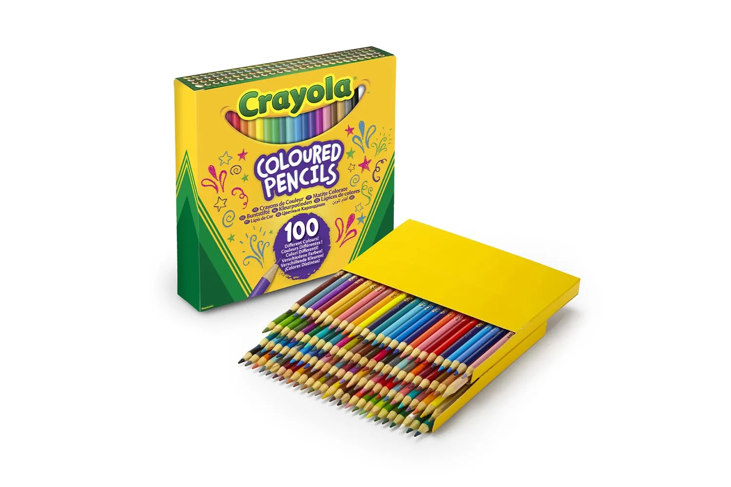 Crayola Colored Pencils, Assorted Colors, Set Of 100 Pencils