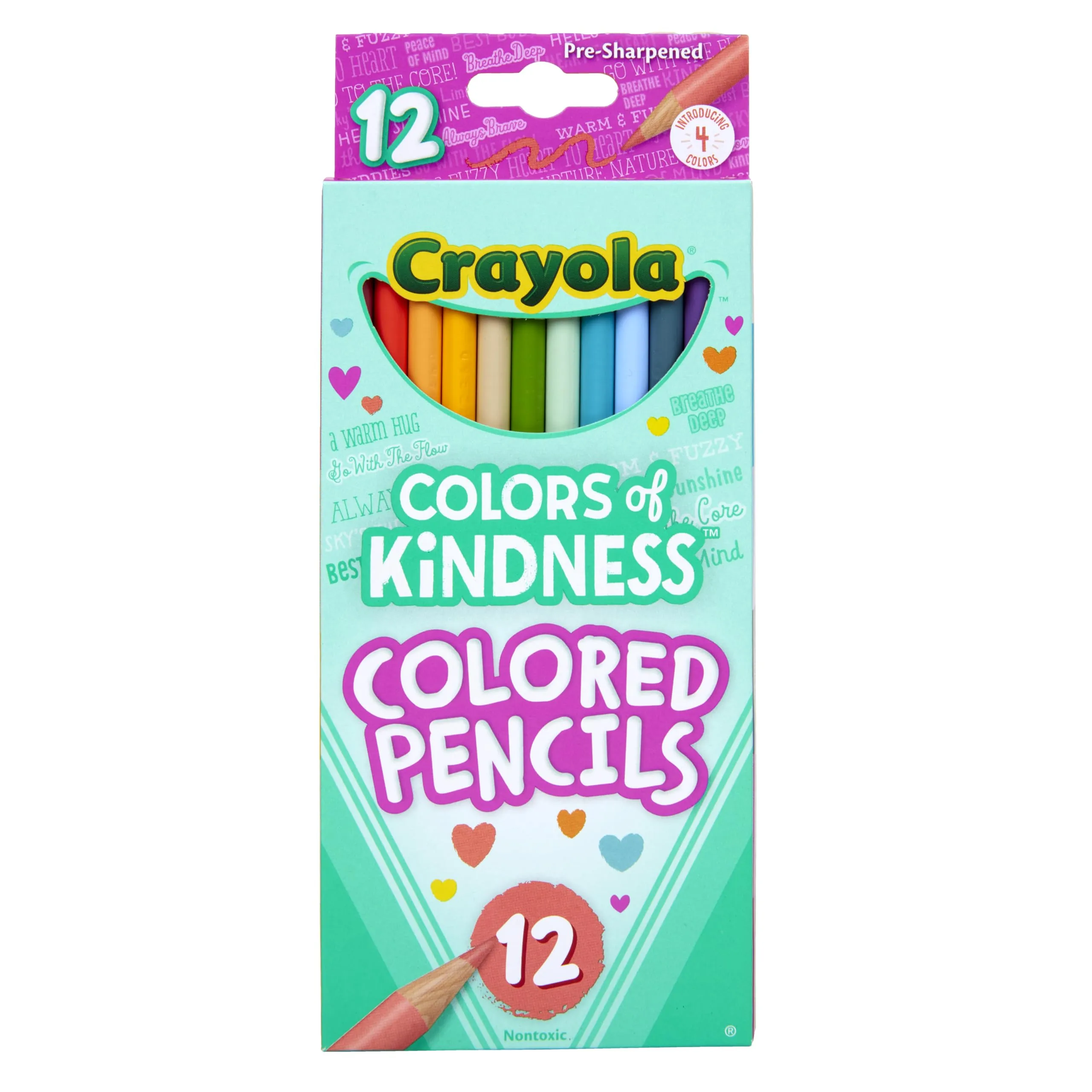 Crayola Colors of Kindness Special Edition Colored Pencils, School Supplies, 12 Count, Assorted Colors, Beginner Child and Up