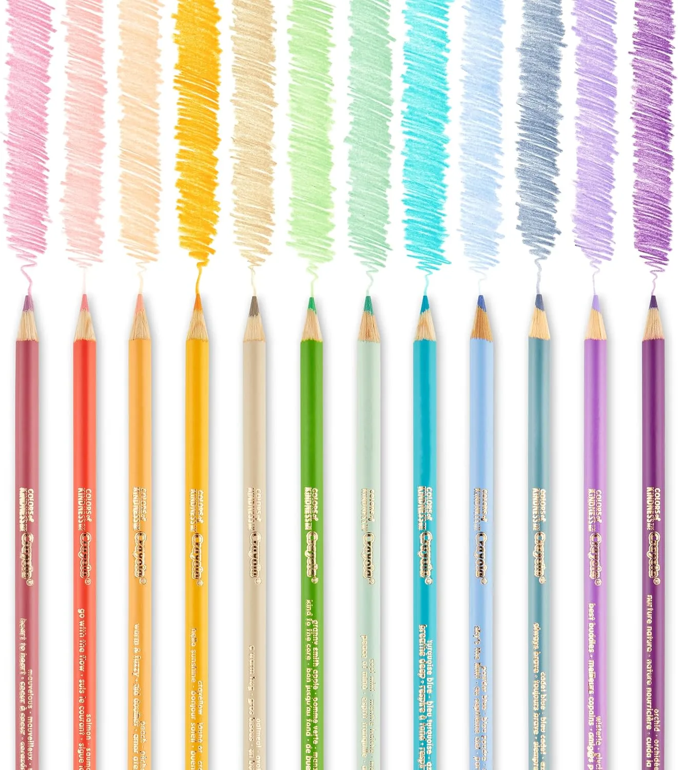 Crayola Colors of Kindness Special Edition Colored Pencils, School Supplies, 12 Count, Assorted Colors, Beginner Child and Up