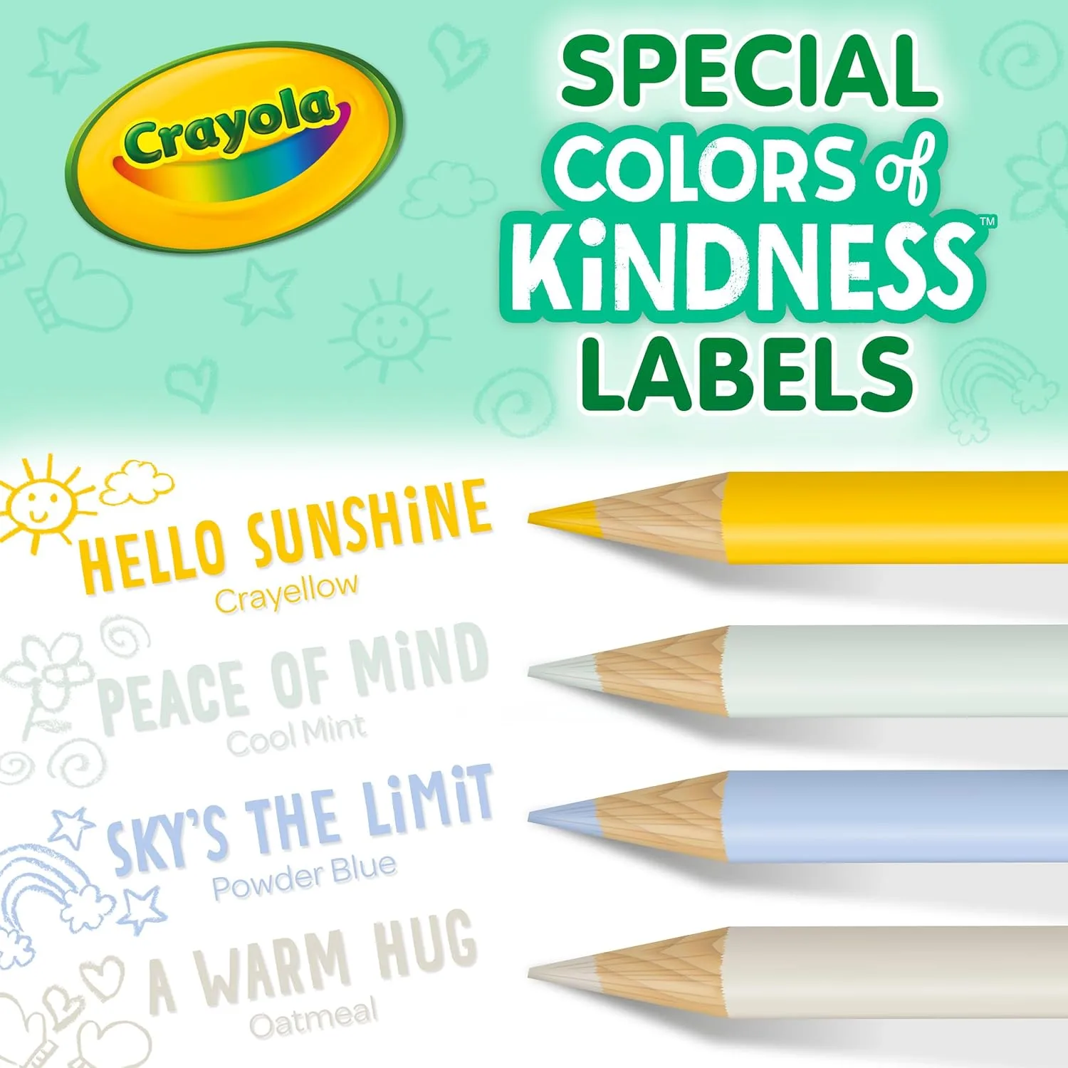Crayola Colors of Kindness Special Edition Colored Pencils, School Supplies, 12 Count, Assorted Colors, Beginner Child and Up