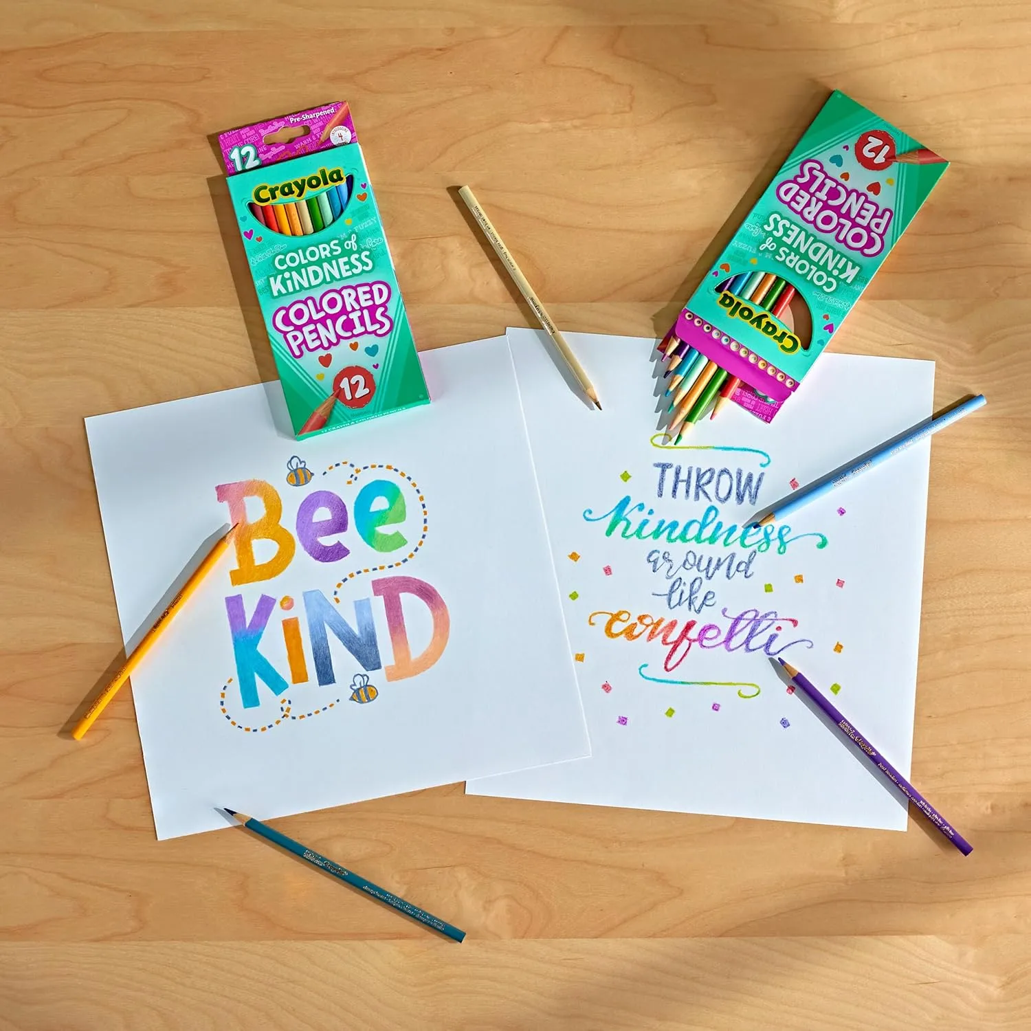 Crayola Colors of Kindness Special Edition Colored Pencils, School Supplies, 12 Count, Assorted Colors, Beginner Child and Up