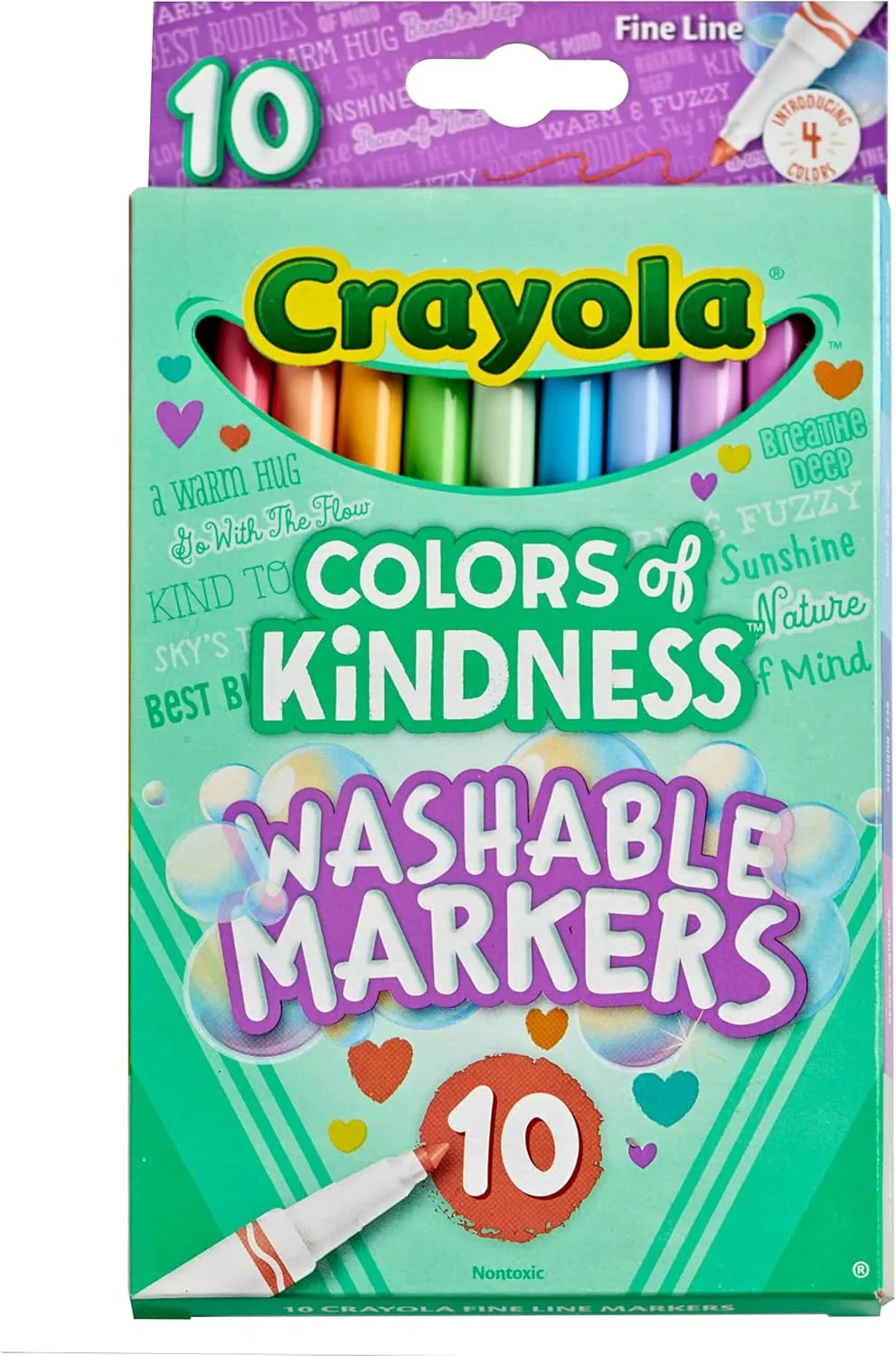 Crayola Colors of Kindness Special Edition Fine Tip Markers, 10 Count, Assorted Colors