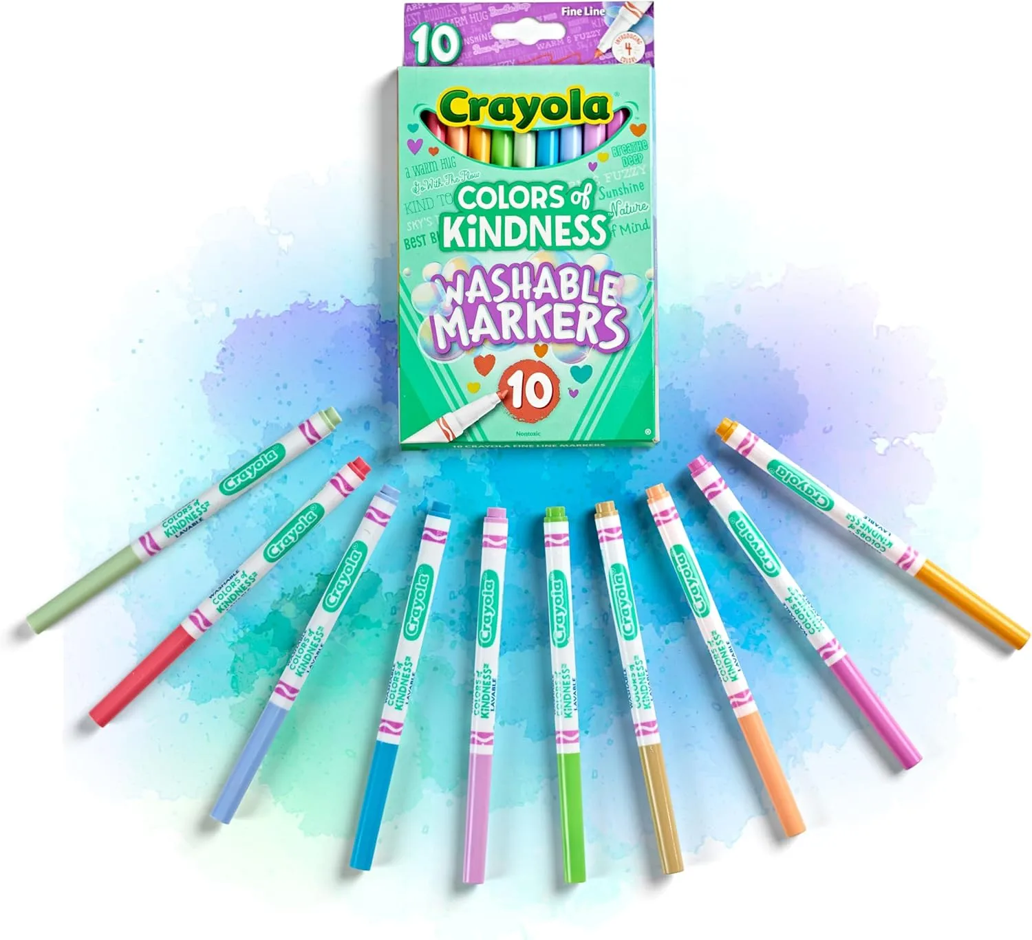 Crayola Colors of Kindness Special Edition Fine Tip Markers, 10 Count, Assorted Colors