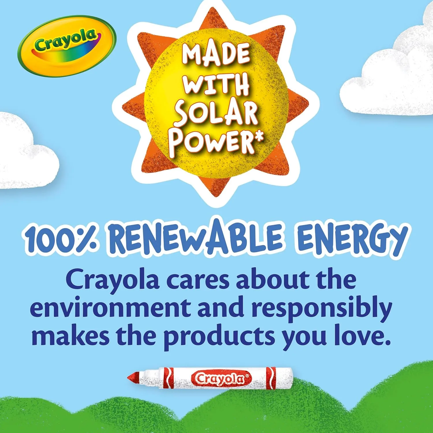CRAYOLA Washable Broad Line Markers, 12 Count