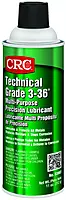 CRC Technical Grade 3-36 Multi-Purpose Precision Lubricant 03003 – 11 WT OZ, Plastic Safe Multi-Purpose Aerosol Lube 1 Pack
