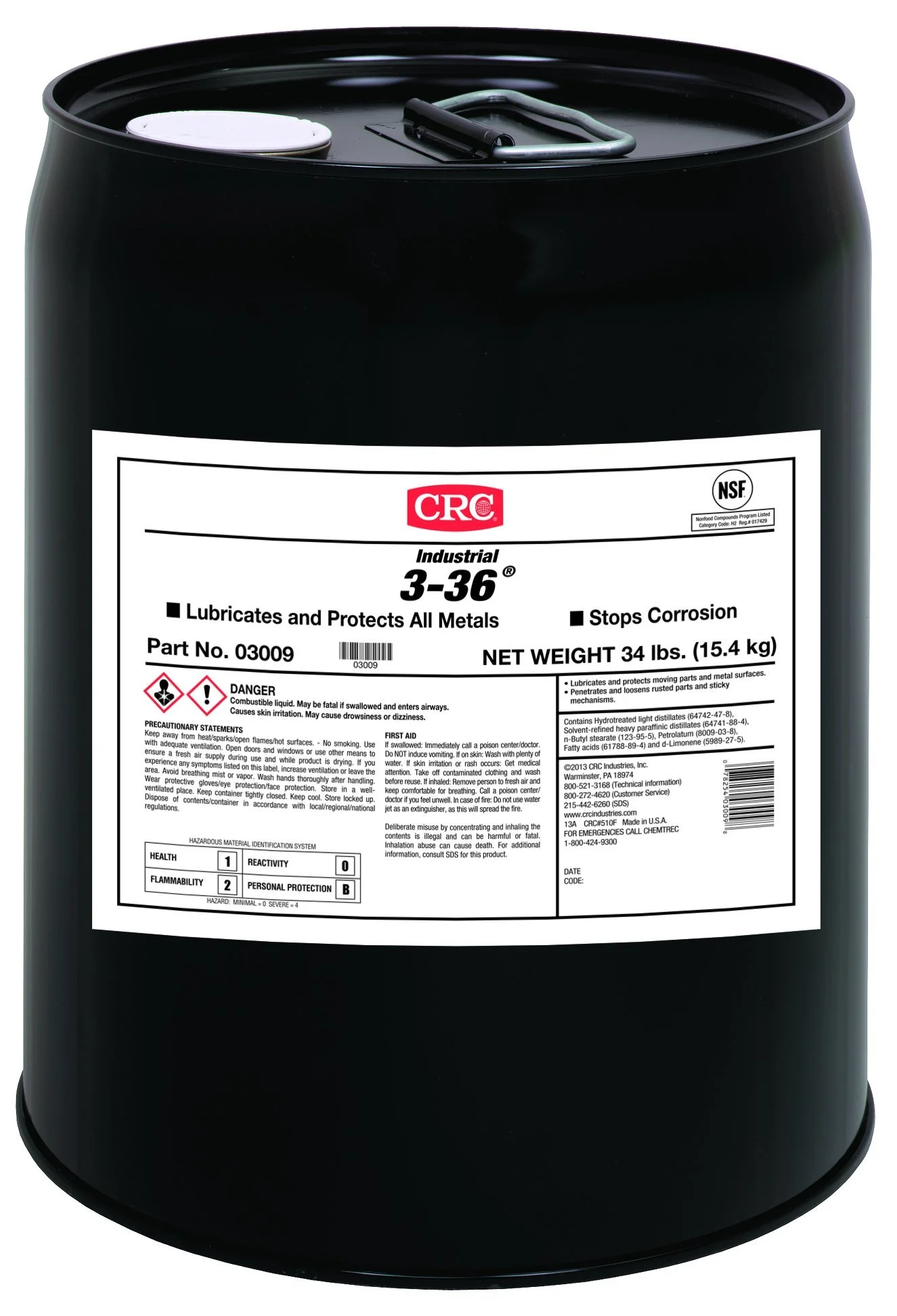 CRC 3-36 Multi-Purpose Lubricant & Corrosion Inhibitor