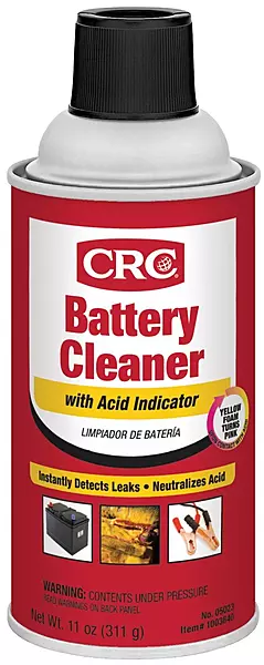 CRC 05023 Battery Cleaner with Acid Indicator - 11 Wt Oz.