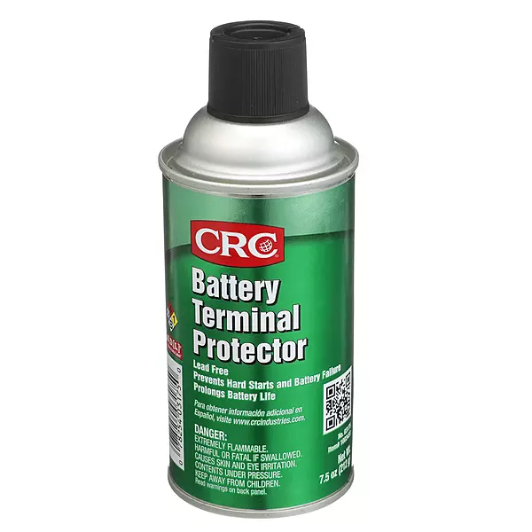 CRC Battery Terminal Protector, 7.5 Wt Oz, Lead-Free, Enhances Battery Life, Prevents Corrosion-Related Leakage
